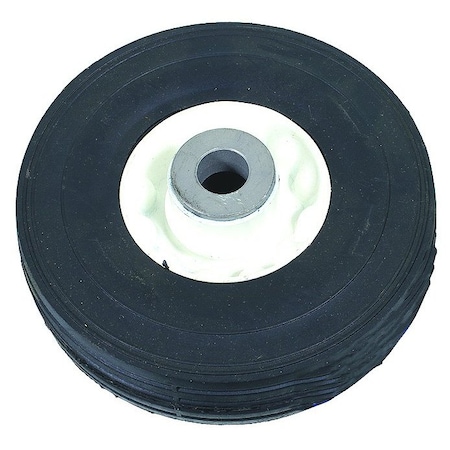 A & I Products WHEEL-RIBBED, 6X2, SOLID, STEEL-WHITE 6" x6" x3" A-B1SB5915